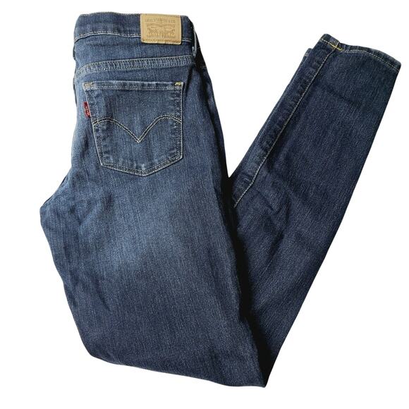 Levis 710 Super Skinny Jeans Size 14 Regular Girls Denim Pants - Picture 1 of 9
